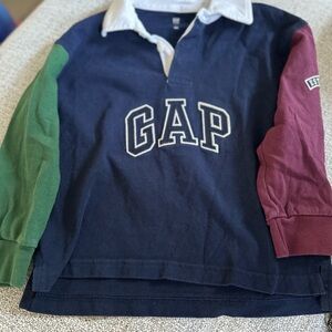 GAP Kids Long Sleeve Rugby Shirt - Navy, Green, Burgundy
